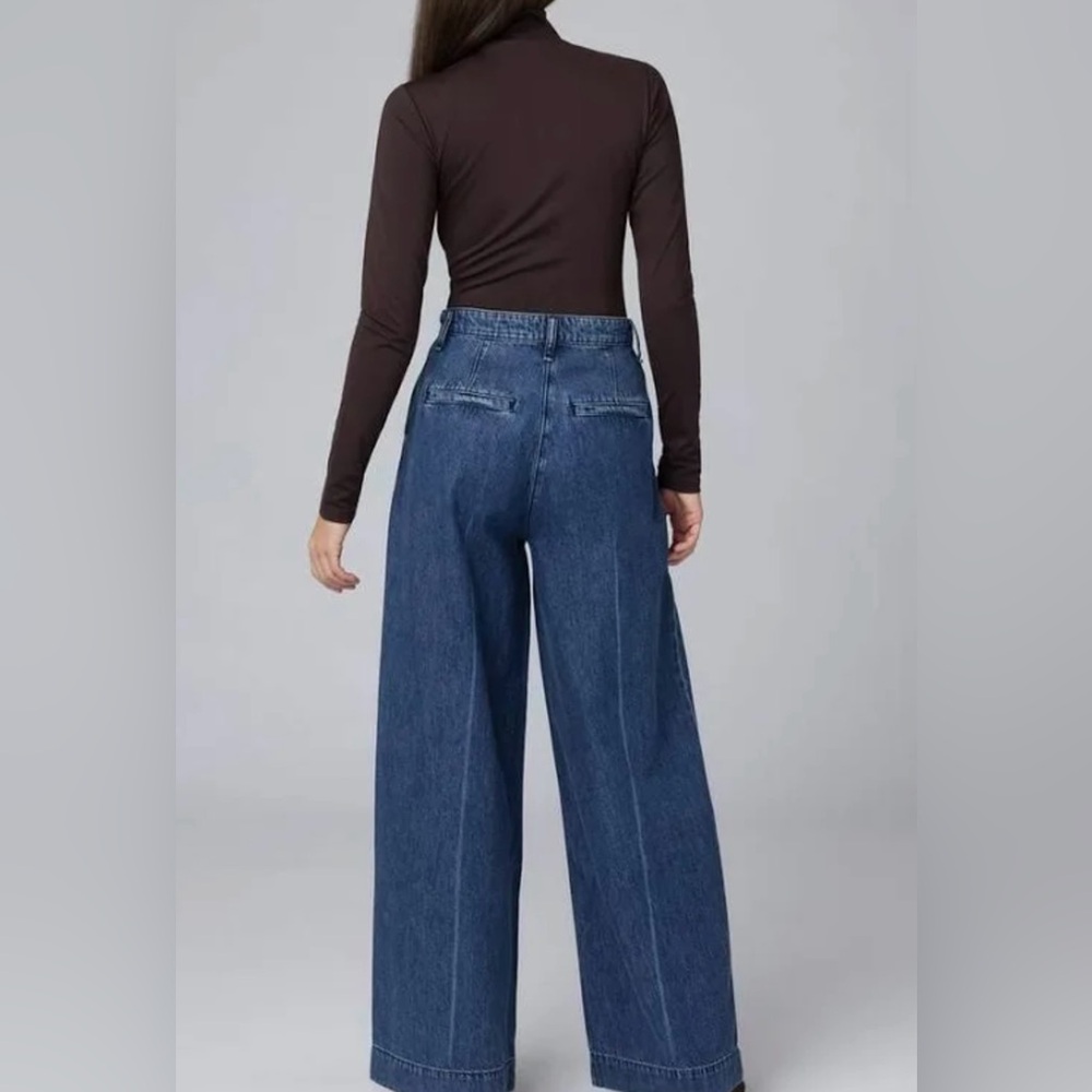 rag & bone Featherweight Abigal High Rise Wide Leg Jeans